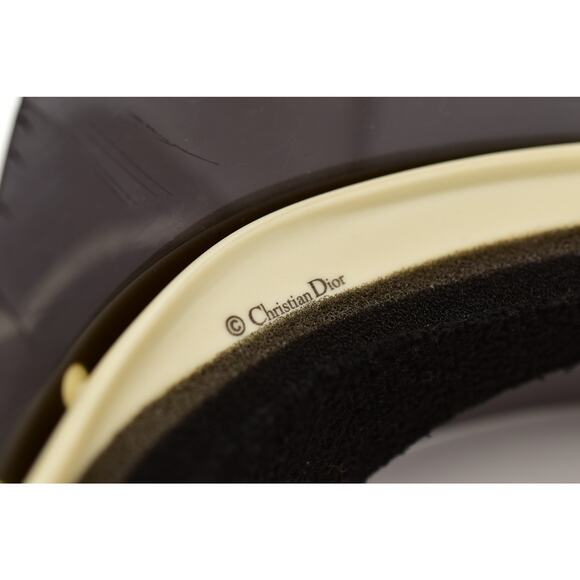 Christian Dior  Mirrored DiorClub1 Sun Visor Silver Pre-Owned As Is - Picture 12 of 12